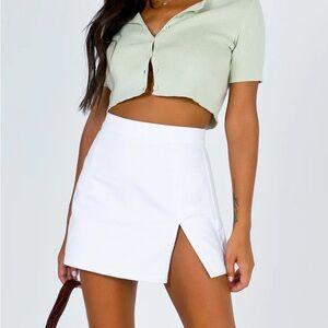 Princess Polly Lola Mini Skirt White